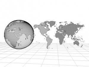 world map element v22 3D Model