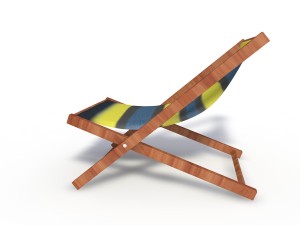 sunbed beach model Model 3D