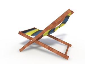 sunbed beach model Model 3D