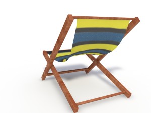 sunbed beach model Model 3D