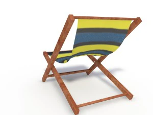 sunbed beach model 3D Model
