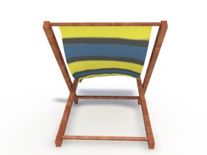 sunbed beach model Model 3D