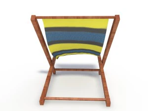 sunbed beach model 3D Model