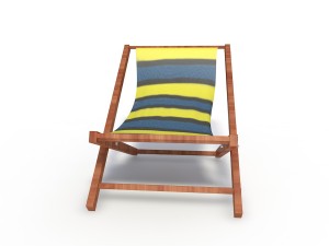 sunbed beach model Model 3D