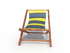 sunbed beach model 3D Model