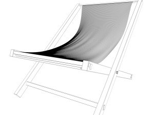 sunbed beach model Model 3D