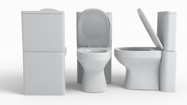 water closet model 3D 模型 .c4d .max .obj .3ds .fbx .stl .blend 