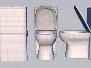 water closet model 3D Model