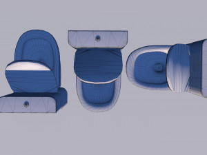 water closet model 3D 模型