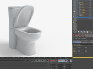 water closet model 3D 模型