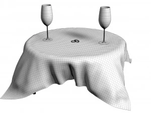 valentines day set 3D Model