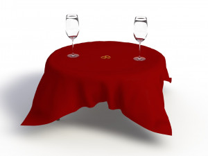 valentines day set 3D मॉडल