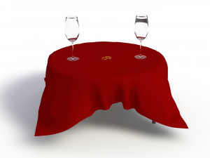 valentines day set 3D मॉडल
