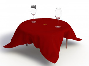 valentines day set 3D मॉडल