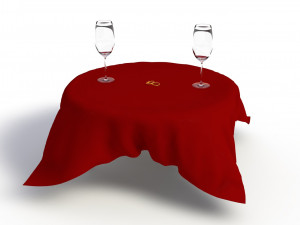 valentines day set 3D मॉडल