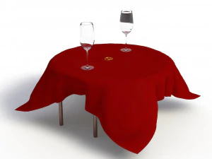 valentines day set 3D Model