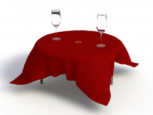 valentines day set 3D मॉडल