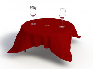 valentines day set 3D मॉडल