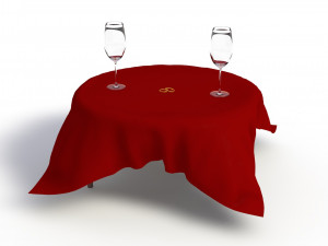 valentines day set 3D मॉडल