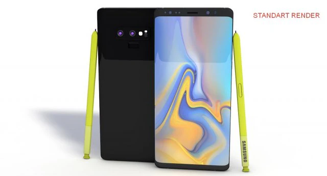 samsung galaxy note 9 3D Model .c4d .max .obj .3ds .fbx .stl .blend 