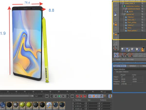 samsung galaxy note 9 3D Model