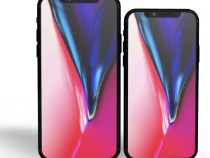 iphone 10 e 10 m&aacute;x. Modelo 3D