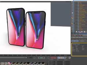iphone 10 and 10 max 3D मॉडल