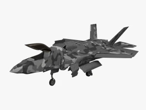 modelo de juego f35b guerra volar Modelo 3D