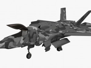 game model f35b war fly 3D Model