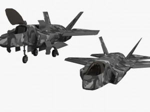 game model f35b war fly 3D Model