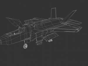 game model f35b war fly Model 3D
