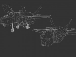 game model f35b war fly Model 3D