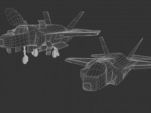 game model f35b war fly Model 3D