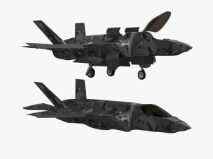 game model f35b war fly 3D Model