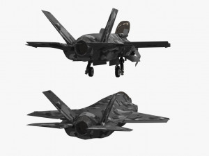 game model f35b war fly Model 3D