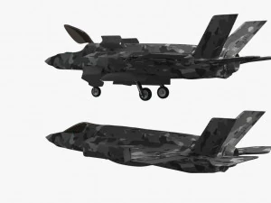 game model f35b war fly 3D Model