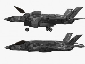 game model f35b war fly Model 3D