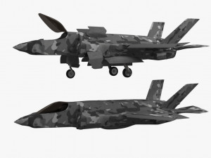 game model f35b war fly Model 3D