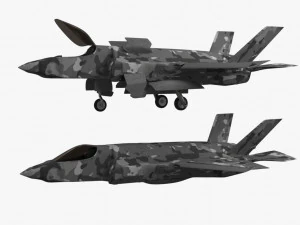 game model f35b war fly 3D Model