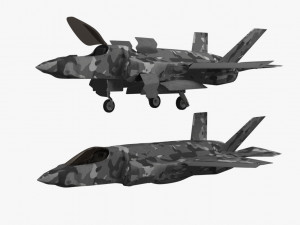 game model f35b war fly Model 3D
