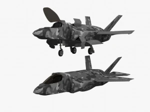 game model f35b war fly 3D Model