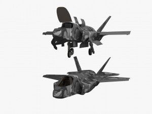 game model f35b war fly Model 3D