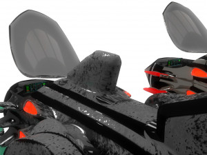 sci-fi space fighter aircraft game model ae element 3D Model