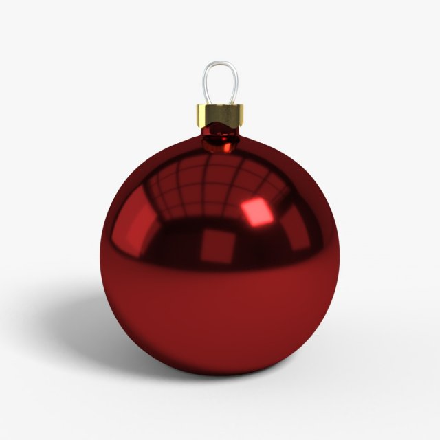 christmas ball model low poly 3D 模型 .c4d .max .obj .3ds .fbx .stl .blend 
