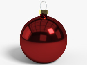 christmas ball model low poly 3D Model