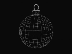 christmas ball model low poly 3D Model