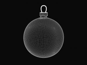 christmas ball model low poly 3D Model