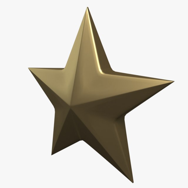 christmas star model 3D Model .c4d .max .obj .3ds .fbx .stl .blend 
