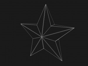 christmas star model 3D Model