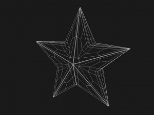 christmas star model 3D Model